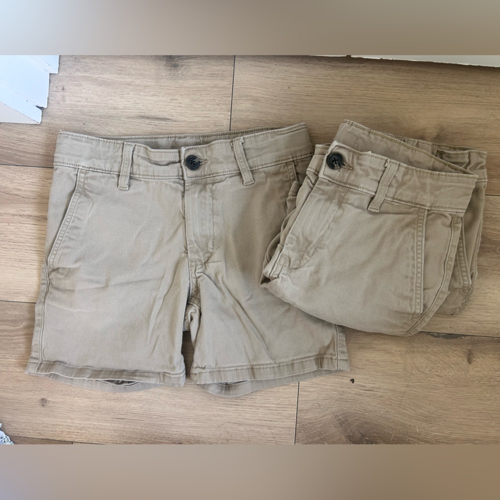 6” Inseam Boys Tan Chino Shorts - Classic Cotton Bottoms